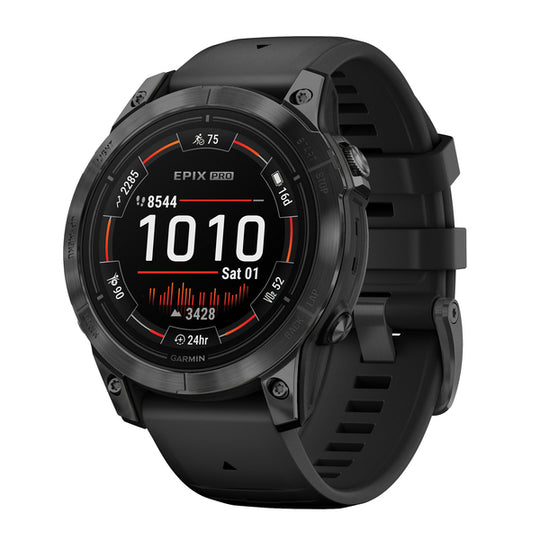 epix(TM) Pro (Gen 2) Standard Edition Smartwatch with 47-mm Case, Slate Gray Bezel with Black Band