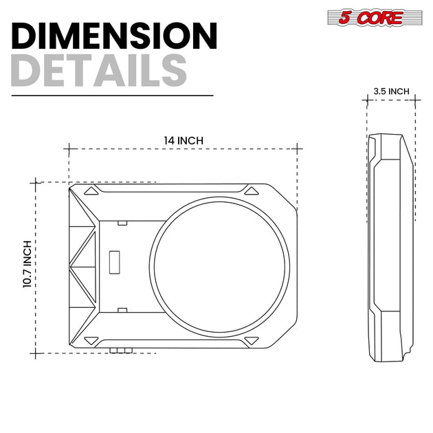 Slim underseat car subwoofer with compact design, powerful bass, and easy installation for space-saving audio enhancement